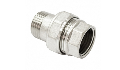 Соединитель с нак гайк вн/нар прям Ду 40 никель