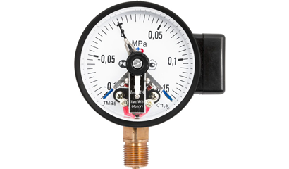 Манометр ТМ-510Р.05 до  10: (0-1,0 МРа) М20х1,5 кл 1,5 Ø100 мм с эл.конт. приставкой ЛРПЗ (тип V)