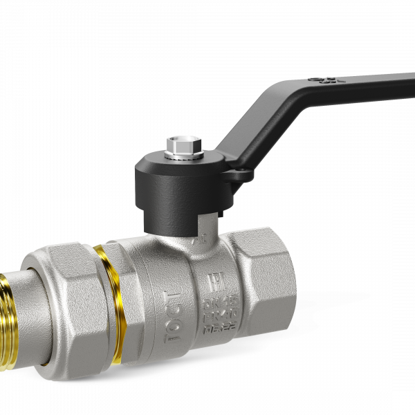 Кран шаровый с накидной гайкой Ду 32 Ру 25 вн/нар рычаг LD Pride