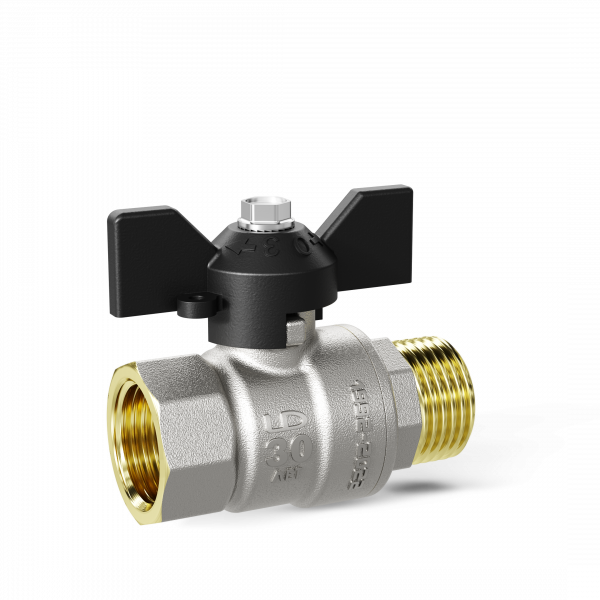 Кран шаровый Ду 32 Ру 25 вн/нар бабочка LD Pride (12)